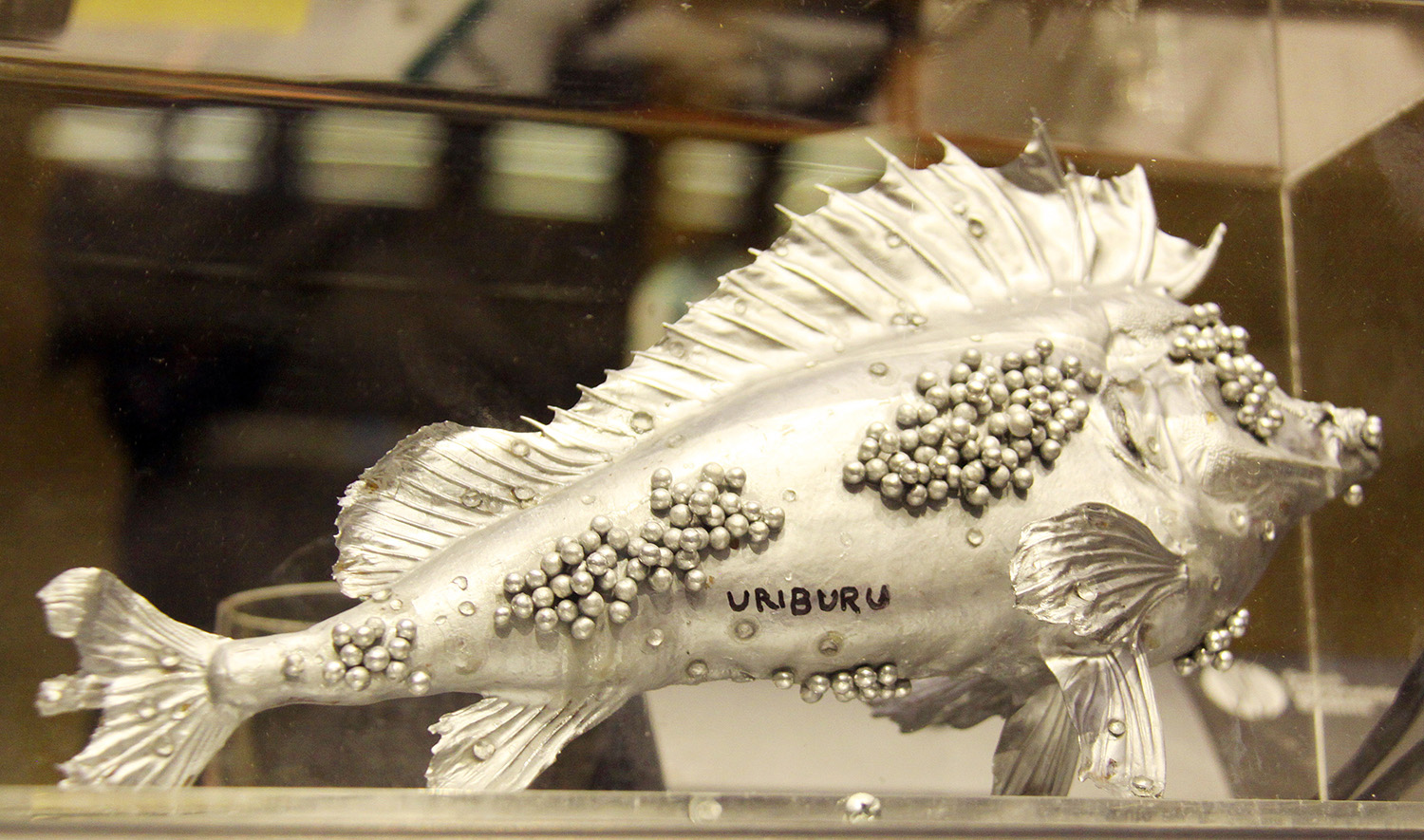 Sculpture "Pez-Peste" by Nicholas Garcia Uriburu, Argentina