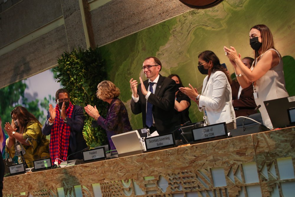 UNEA-5.2 applause on plastics decision