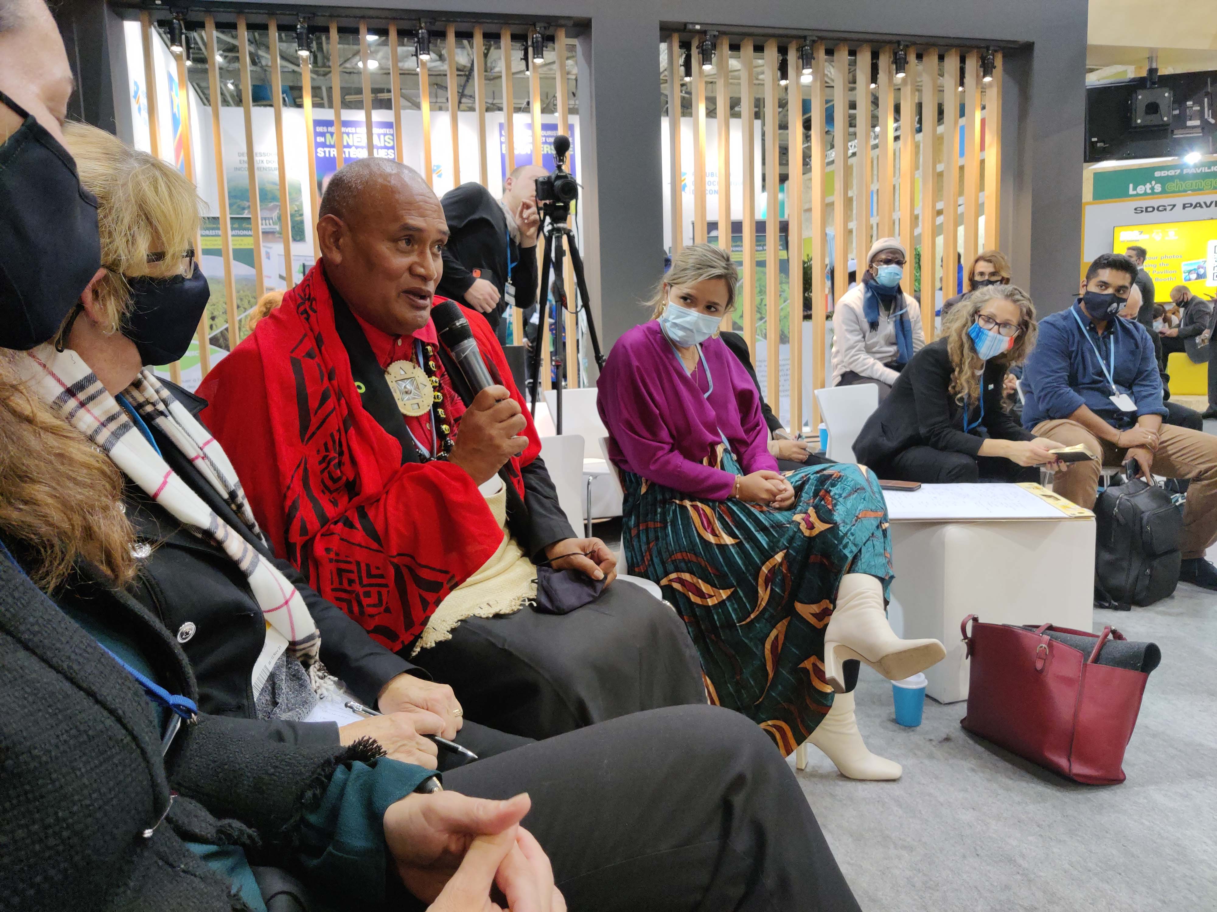 Participants during a discussion session