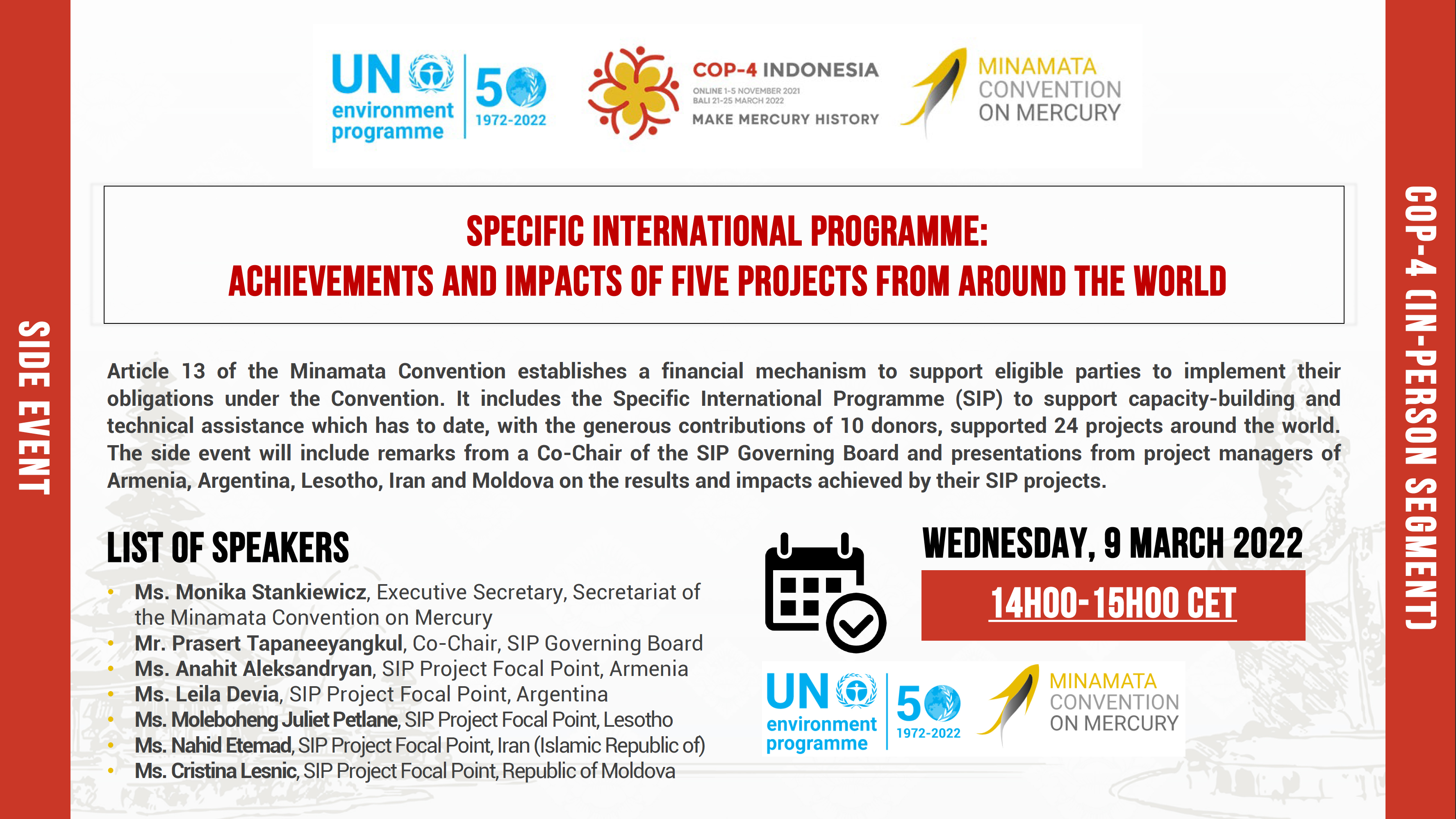 Specific International Programme