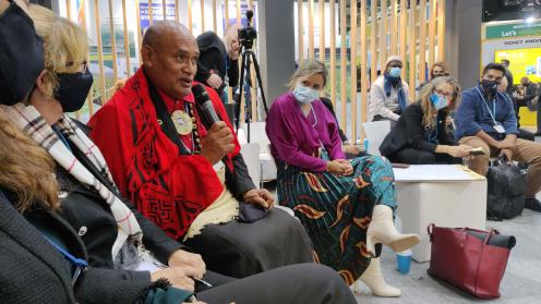 Participants during a discussion session