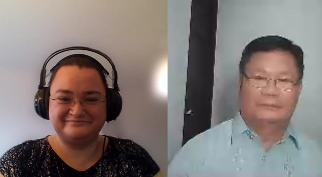 Bianca Moldovean, Romania, and Albert Magalane, the Philippines, Co-Fac Doha work program
