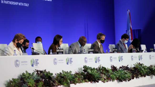 View of the dais during the SBSTA Closing Plenary