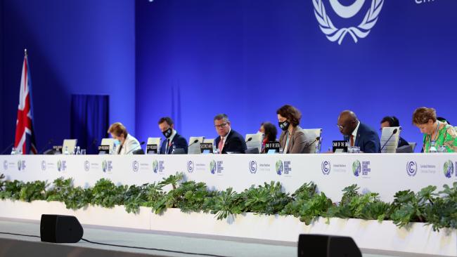 View of the dais