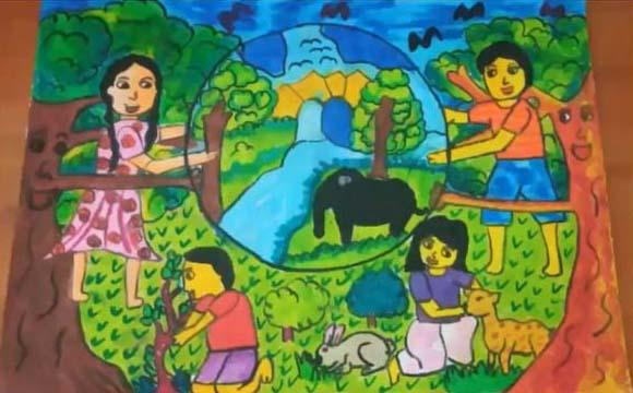 Art work from 11 year old Bernard Dissanayake Methuki Nethma Sanindi, Sri Lanka