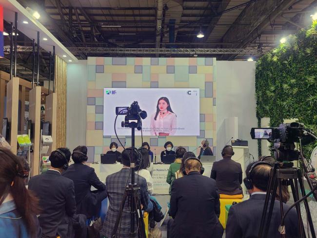Participants during the presentation on the Role of Youth in Climate Action