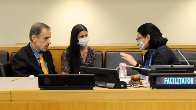 Vladimir Jares, Director, UNDOALOS; Charlotte Salpin, UNDOALOS; and IGC President Rena Lee, Singapore