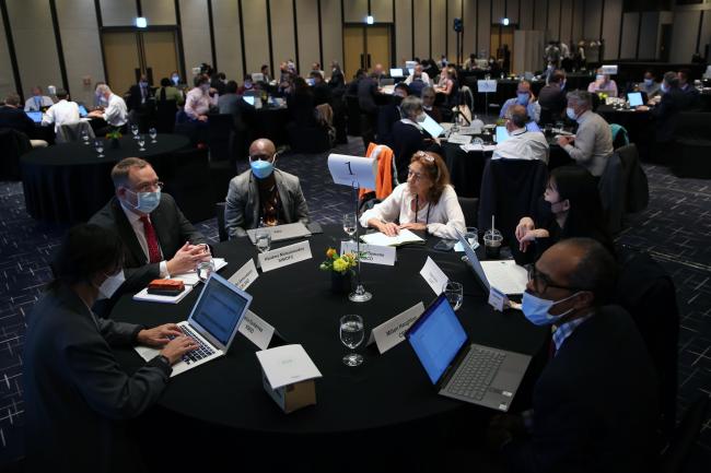 View of the room during the Regional breakout group discussions