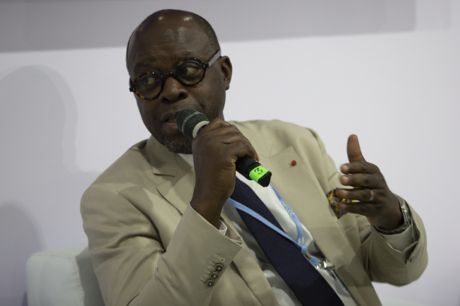 Alain-Richard Donwahi, President of United Nations Convention to Combat Desertification (UNCCD) COP 15 - Restoring balance with nature for a sustainable future COP27 Side Event - 15 Nov 2022 - Photo