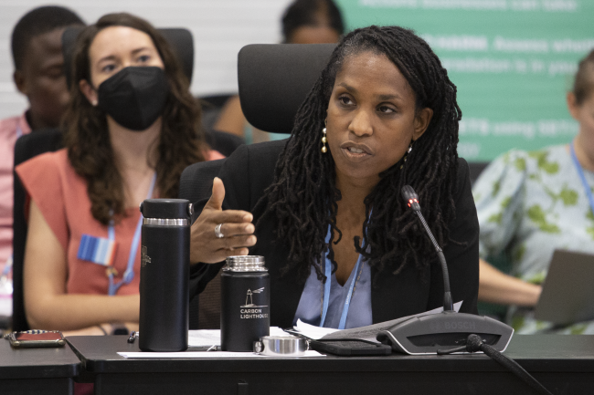 Maxine Burkett, Deputy Assistant Secretary for Oceans, Fisheries and Polar Affairs, United States  Whitney Johnston, Director of Ocean Sustainability, Salesforce