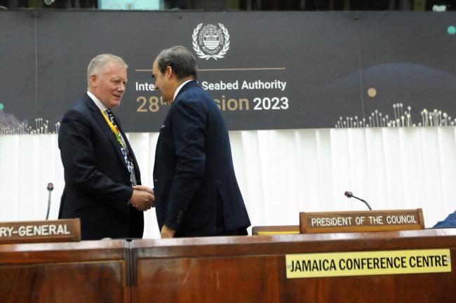ISA Secretary-General Michael Lodge, and ISA-28 Council President Juan José González Mijares, Mexico