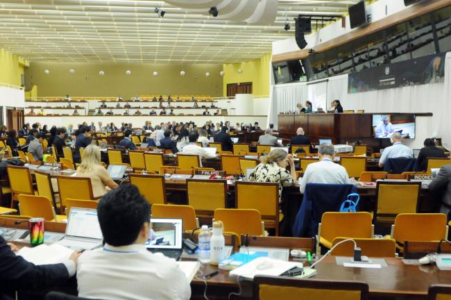 Council members during the morning session