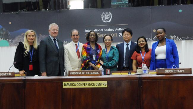 Group photo following the end of Thursday's proceedings