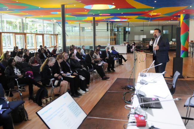 Participants listen to the presentation by Mark Zammit, Ministry of Health, Malta