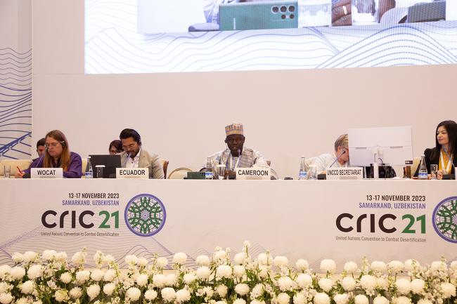 Dais during morning plenary - CRIC 21 - 16 Nov 2023 - Photo