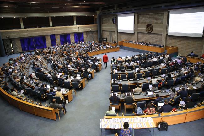 View of the room during Contact Group 