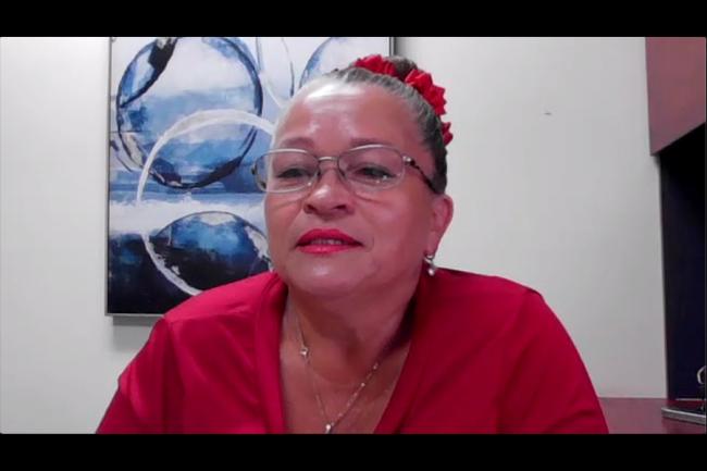 Maribel Gómez, Asociación de Desarrollo La Guápil, Alajuelita, Costa Rica