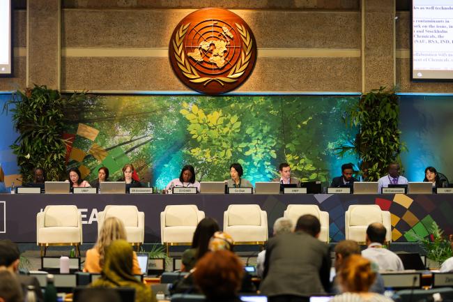 View of the dais during Contact Group I: Cluster A