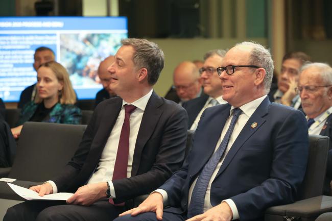 Alexander de Croo, Prime Minister, Belgium, and His Serene Highness Prince Albert II of Monaco