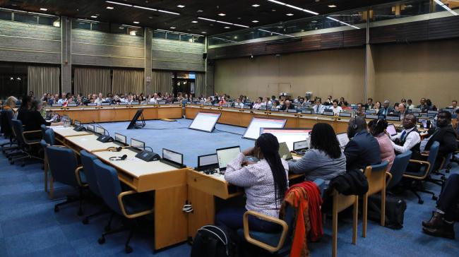 View of the room during the Contact Group on mechanisms for planning, monitoring, reporting and review 