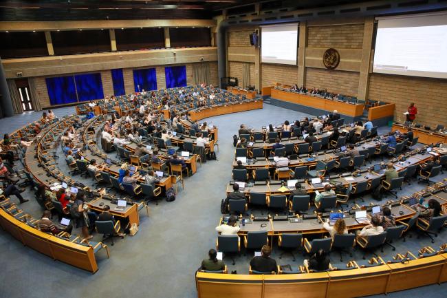 View of the room during the Contact Group on capacity building and development, technical and scientific cooperation, and technology transfer