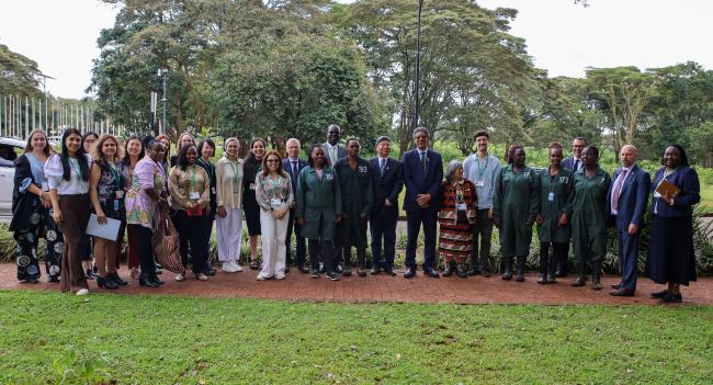 Family photo from the Tree-Planting Ceremony