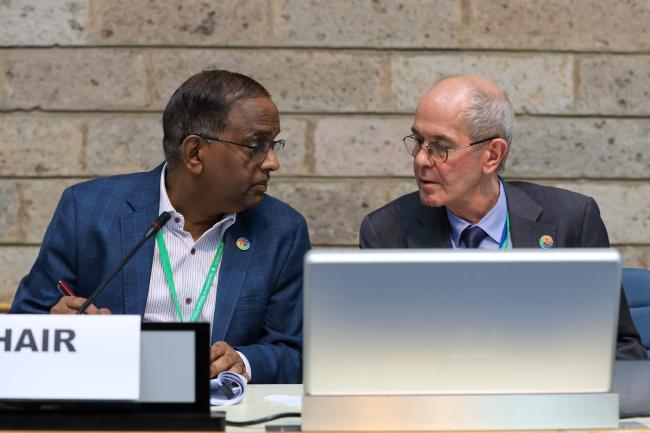 SBI 4 Chair Chirra Achalender Reddy, India, and Neil Pratt, Meeting Secretary