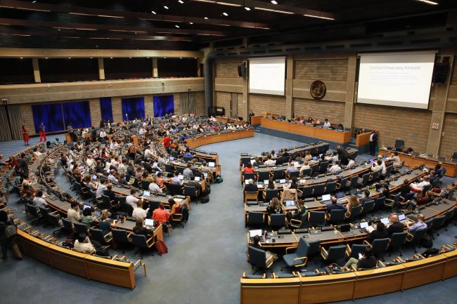 View of the room during the Contact Group on the GBF monitoring framework