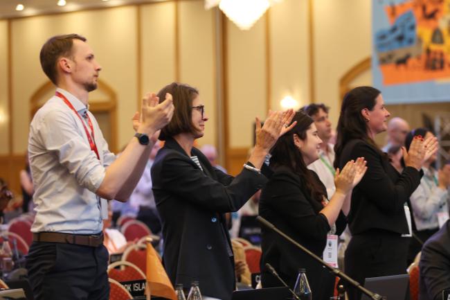 Delegates applaud the hard work done by the authors as both the Nexus Assessment and Transformative Change Assessment texts are forwarded to plenary