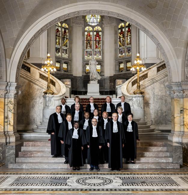 Group photo of the ICJ judges