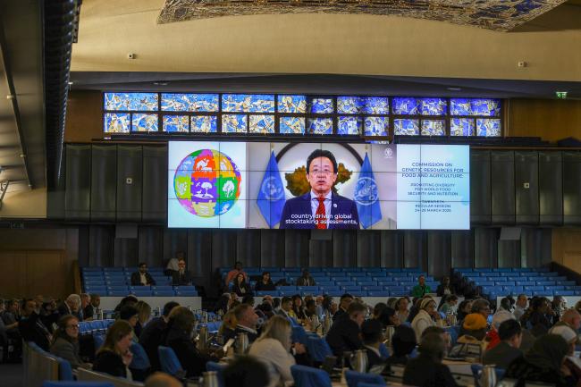 UN FAO, Director-General, Qu Dongyu. addressed the plenary via a video message