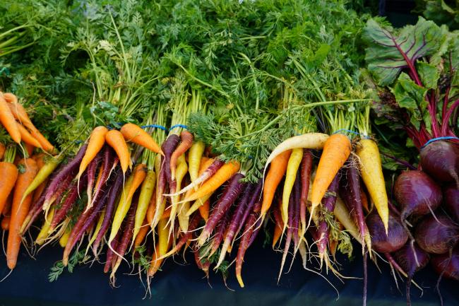 Orange and green chili peppers